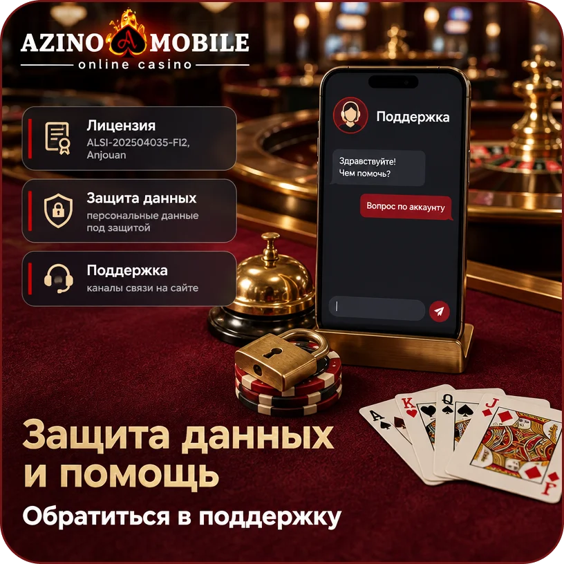 защита данных в азино мобайл